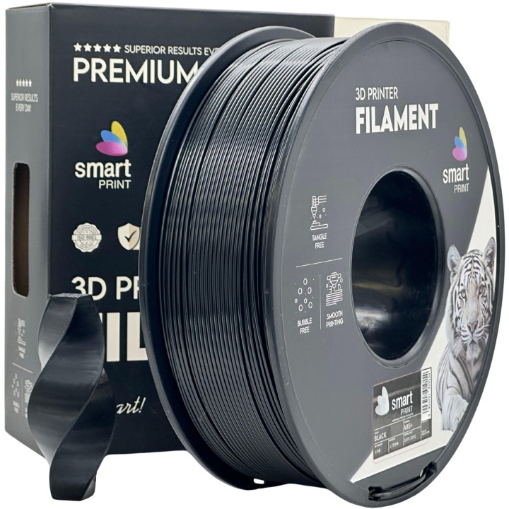 Filament Smart Print ABS+ Black Czarny 1.75mm 1kg