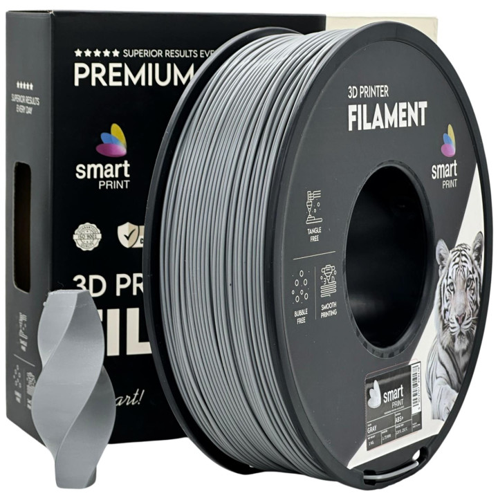 Filament Smart Print ABS+ Gray Technical Grade 1.75mm 1kg