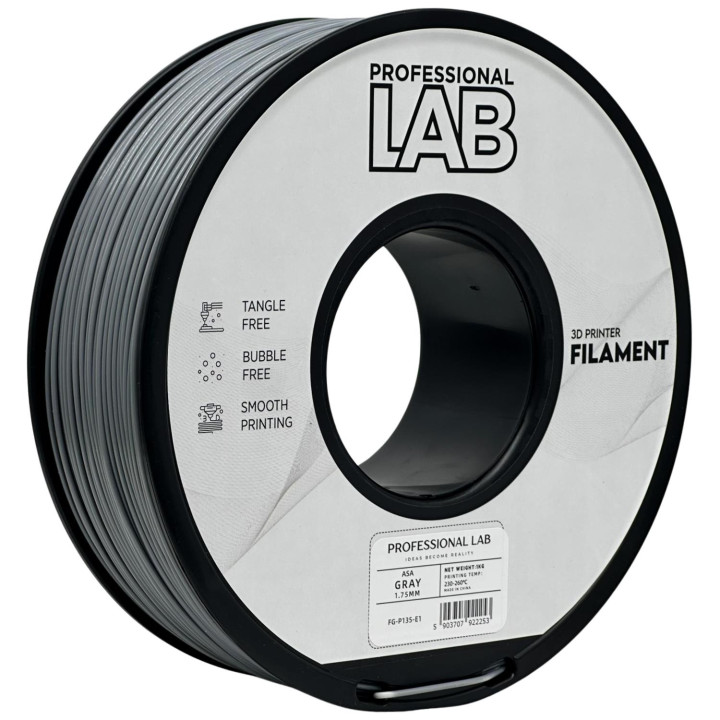 Filament Prof. Lab ASA Gray Szary UV Odporny 1.75mm 1kg