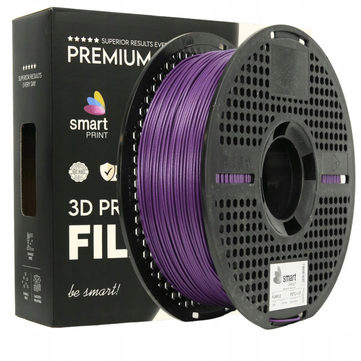 Filament PETG Carbon Purple 1,75mm 1kg fioletowy z węglem Smart Print