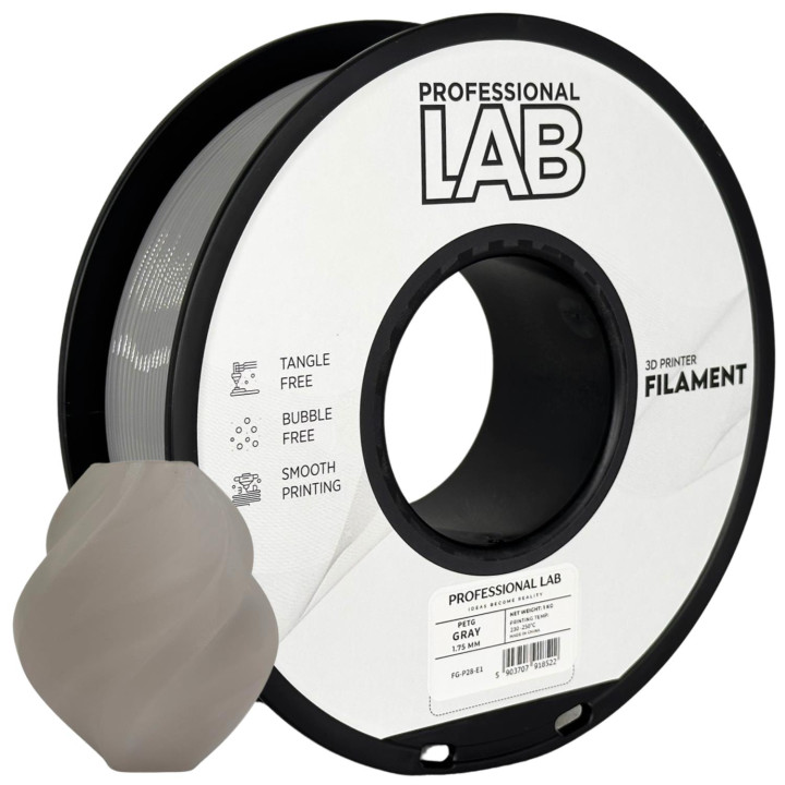 Filament Prof. Lab PETG Szary / Gray 1,75mm 1kg