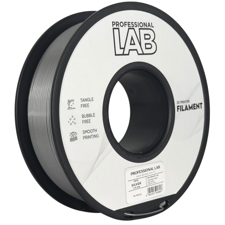 Filament PETG Professional Lab 1,75 mm 1000 g srebrny