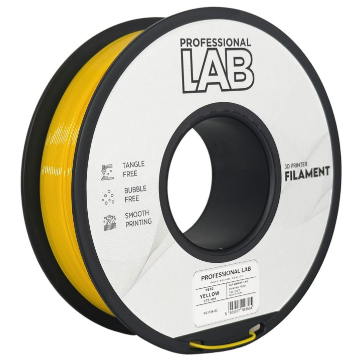 Filament Prof. Lab PETG Żółty / Yellow 1,75mm 1kg