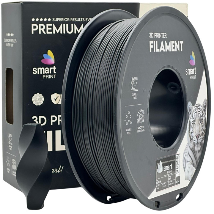 Filament Smart Print PLA Black Czarny Łatwy Druk Początkujący 1.75mm 1kg