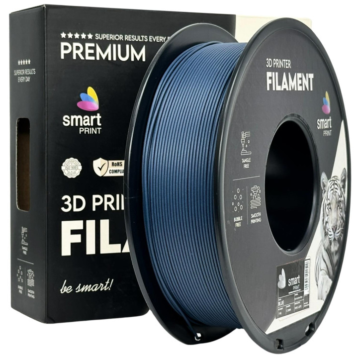 Filament Smart Print PLA + CF Blue 1.75mm 1kg Carbon Włókno Węglo