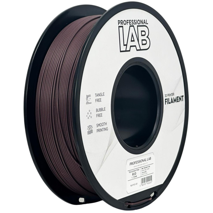 Filament Prof. Lab PLA Carbon Fiber Red 1.75mm 1kg Carbon Fiber