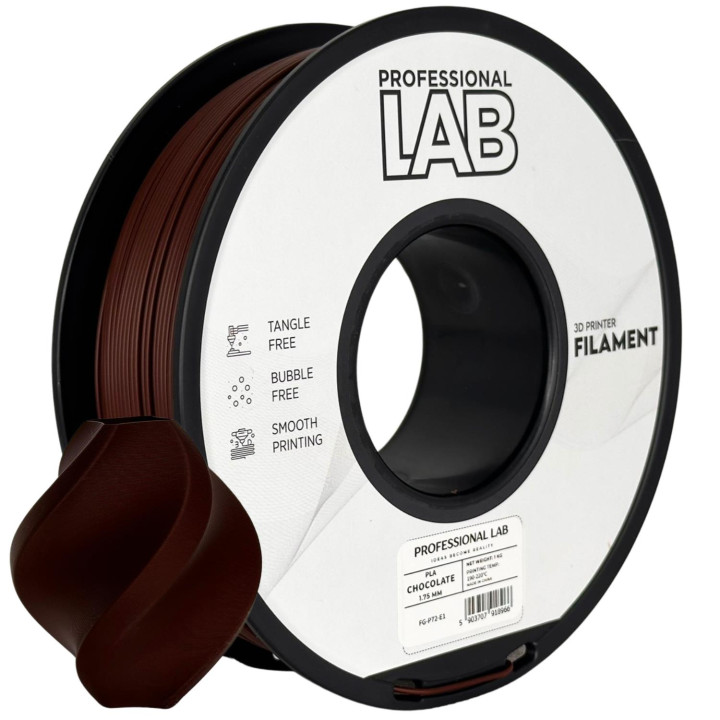 Filament PLA 1,75mm 1kg brązowy Chocolate Prof Lab
