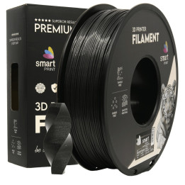 Filament PLA 1.75mm 1kg Black z brokatem Galaxy Black Smart Print