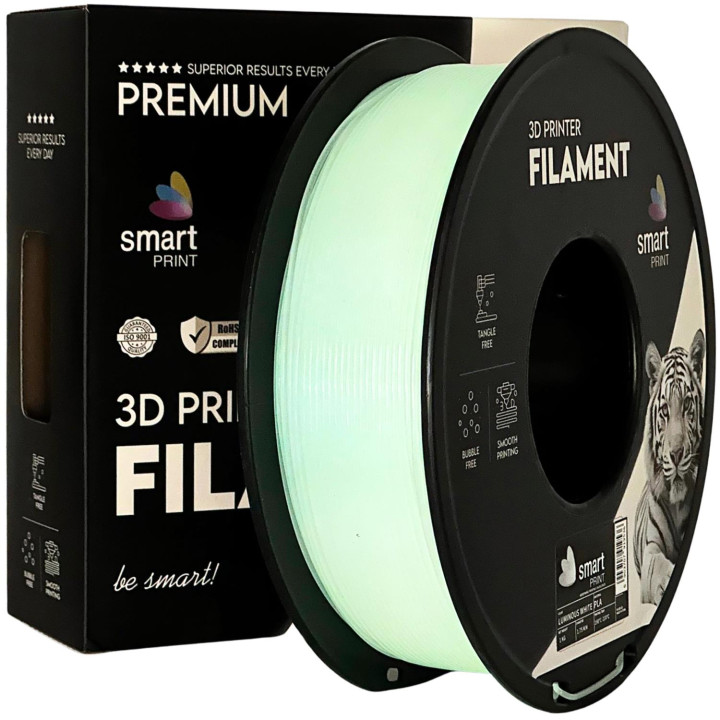 Filament Smart Print PLA Luminous White Świecący 1,75mm 1kg