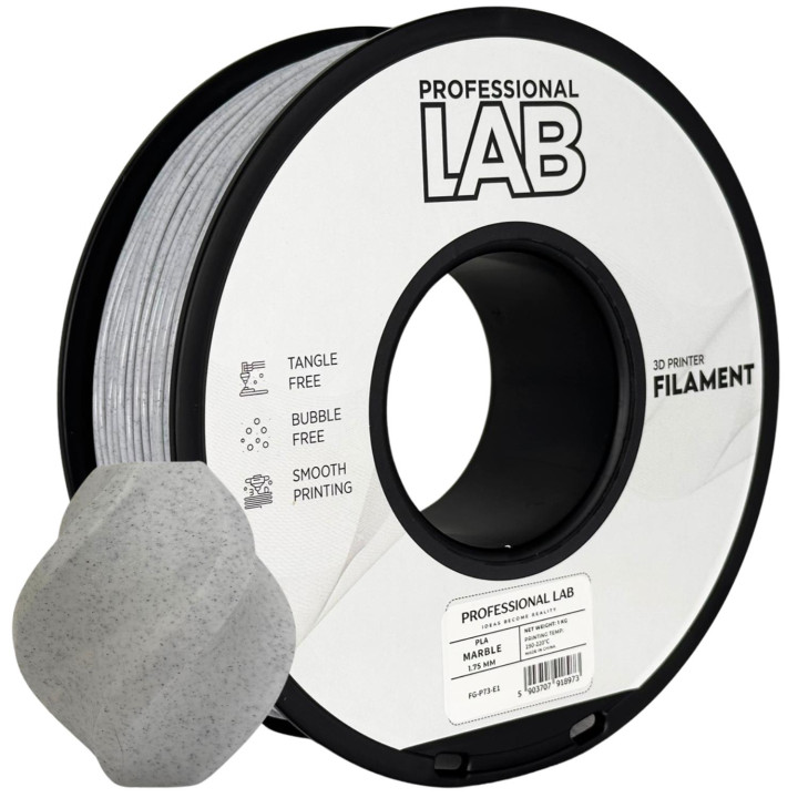 Filament PLA Prof. Lab 1.75mm 1kg Marmur Marble Kamień Struktura 3D