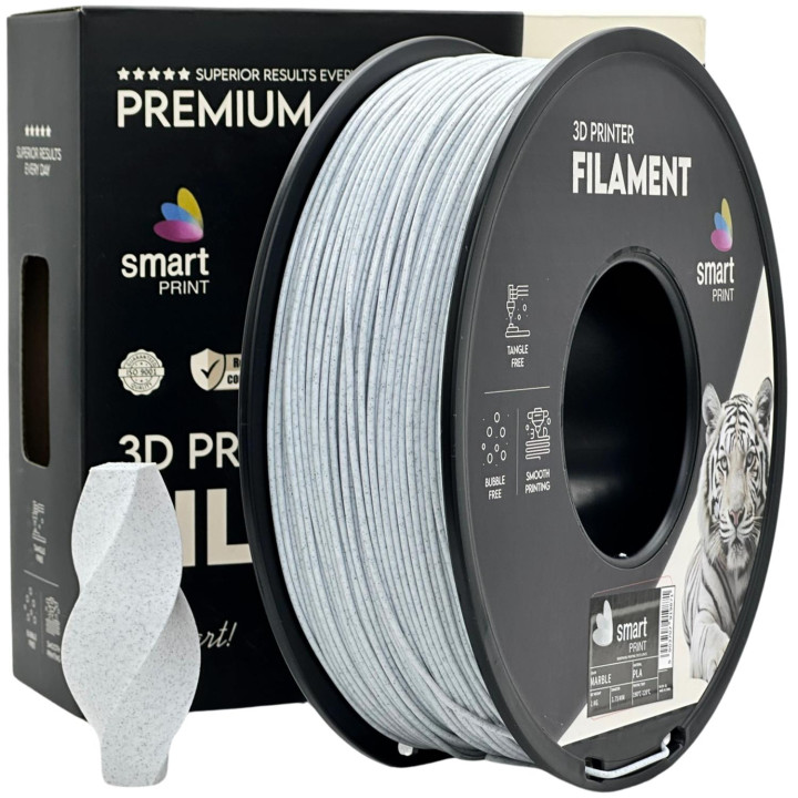Filament Smart Print PLA 1,75mm 1kg marmurowy efekt kamienia Marble