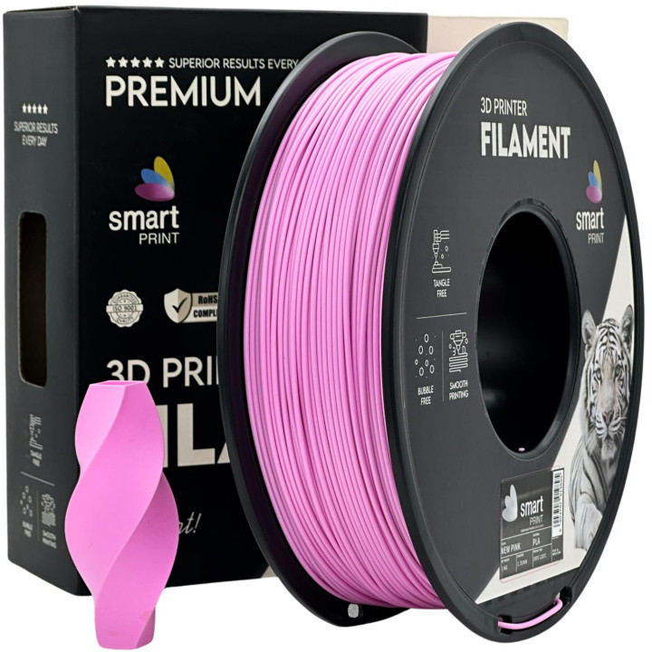 Filament PLA Smart Print 1.75mm 1kg Różowy New Pink