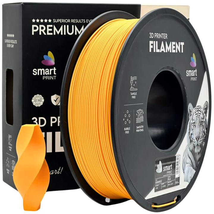 Filament PLA Orange 1,75mm 1kg pomarańczowy klasyczny Smart Print 3D