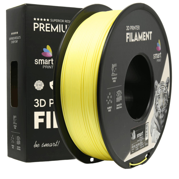 Filament Smart Print PLA 1.75mm 1kg pastelowy Yellow Pastel Yellow