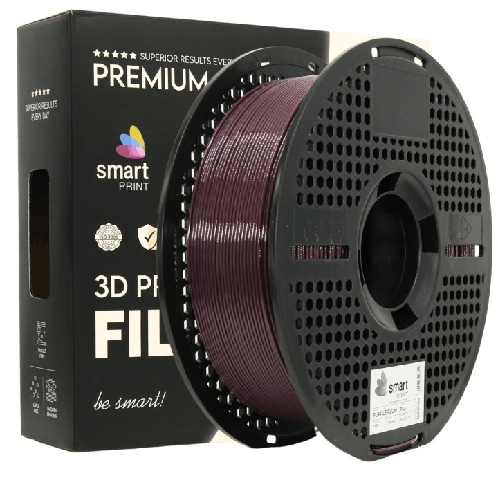 Filament Smart Print PLA Purple Plum Śliwkowy 1.75mm 1kg