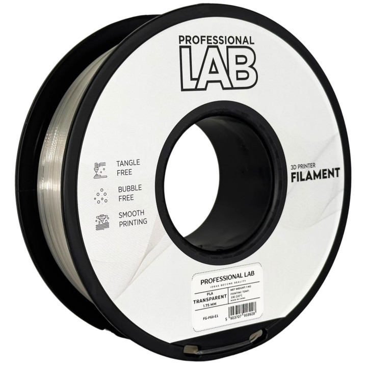 Filament Smart Print PLA 1,75mm 1kg bezbarwny Transparent Prof Lab