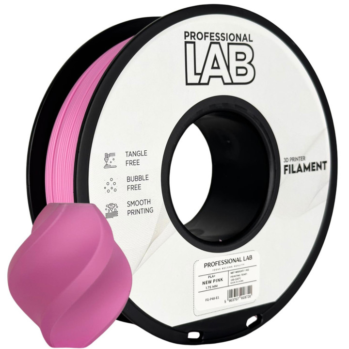 Filament PLA+ 1,75mm 1kg jasnoróżowy New Pink Prof Lab