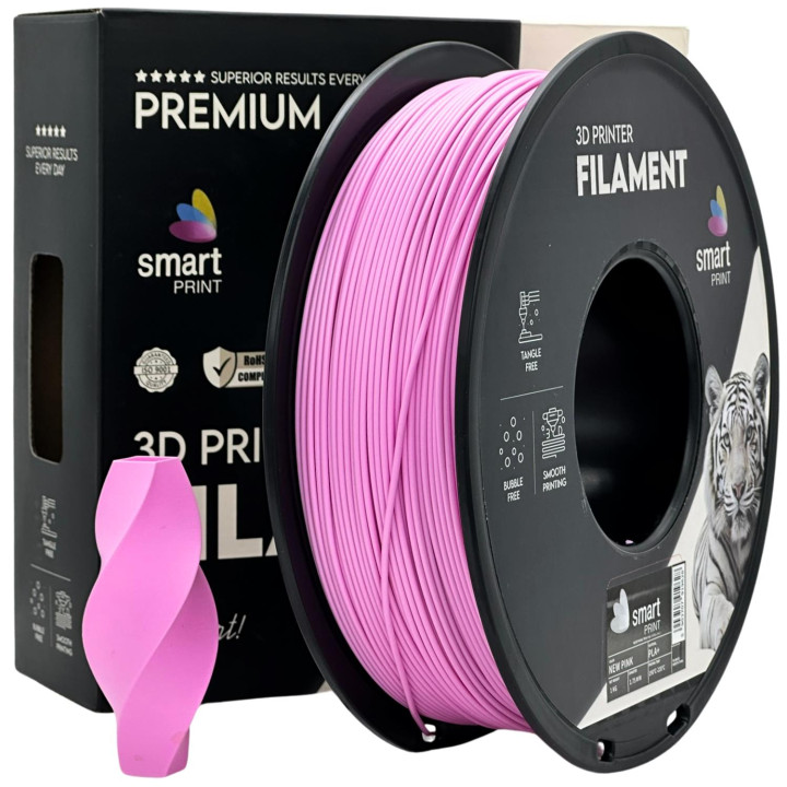 Filament PLA+ Smart Print 1.75mm 1kg Różowy New Pink Reinforced