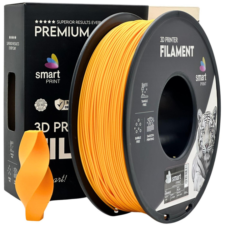 Filament Smart Print PLA+ Orange Reinforced 1.75mm 1kg