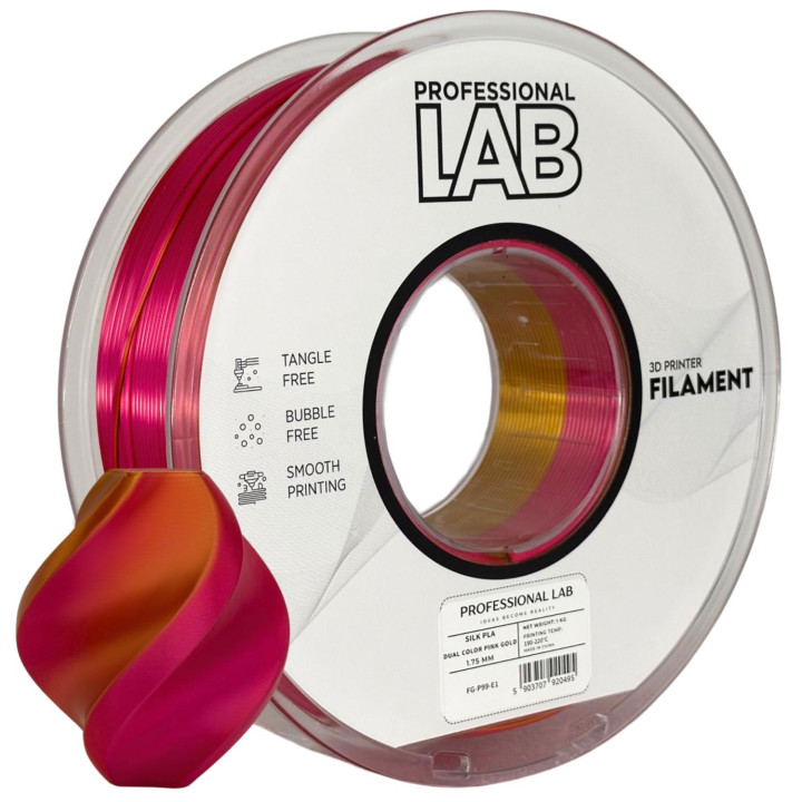 Filament Silk PLA Dual-Color Różowy Gold 1.75mm 1kg Smart Print