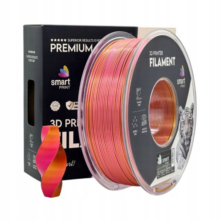 Filament Smart Print Silk PLA Dual Color Różowo-Gold 1.75mm 1kg Bicolor