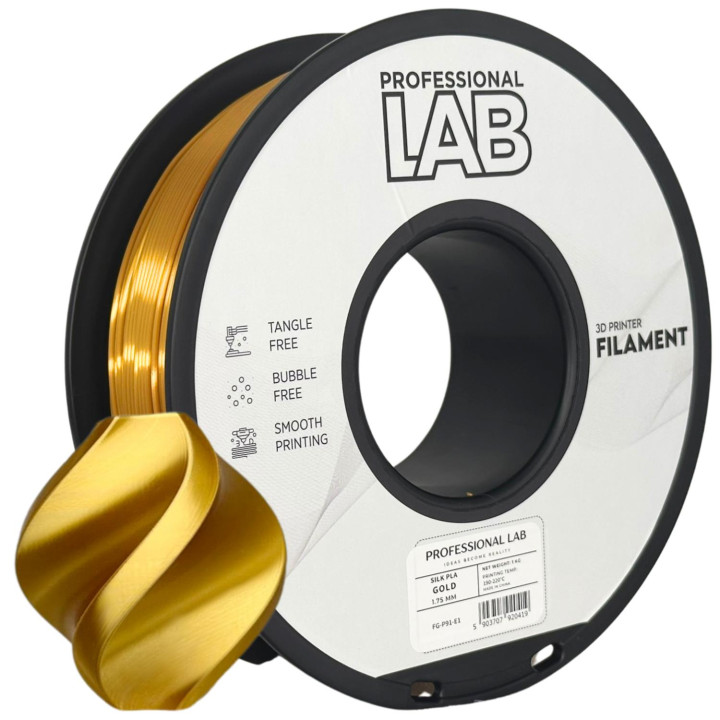 Filament Prof. Lab Silk PLA Gold Jedwabny Połysk 1.75mm 1kg