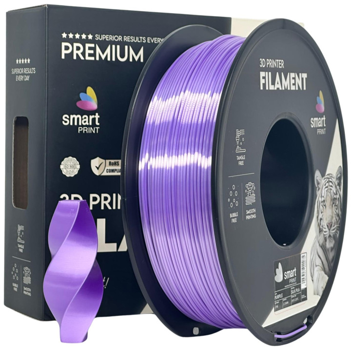 Filament Smart Print Silk PLA Purple Jedwabny Połysk 1.75mm 1kg