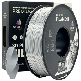 Filament Smart Print Silk PLA 1,75mm 1kg srebrny błyszczący Silver