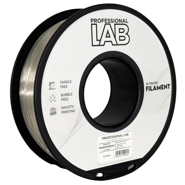 Filament Prof. Lab Silk PLA Transparentny 1.75mm 1kg