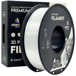 Filament Silk PLA White 1,75mm 1kg biały błyszczący Smart Print