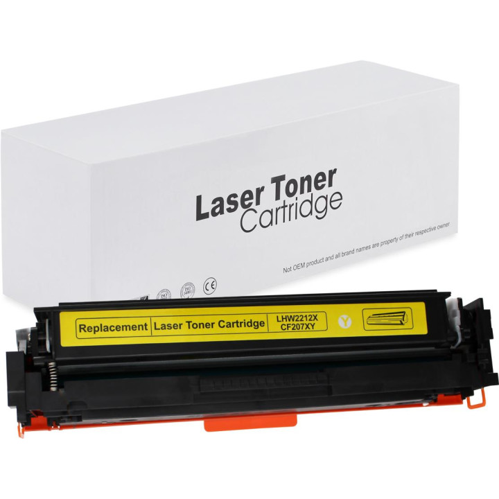 Toner W2212X 207X for HP Color LaserJet M255 M283 Yellow No Chip
