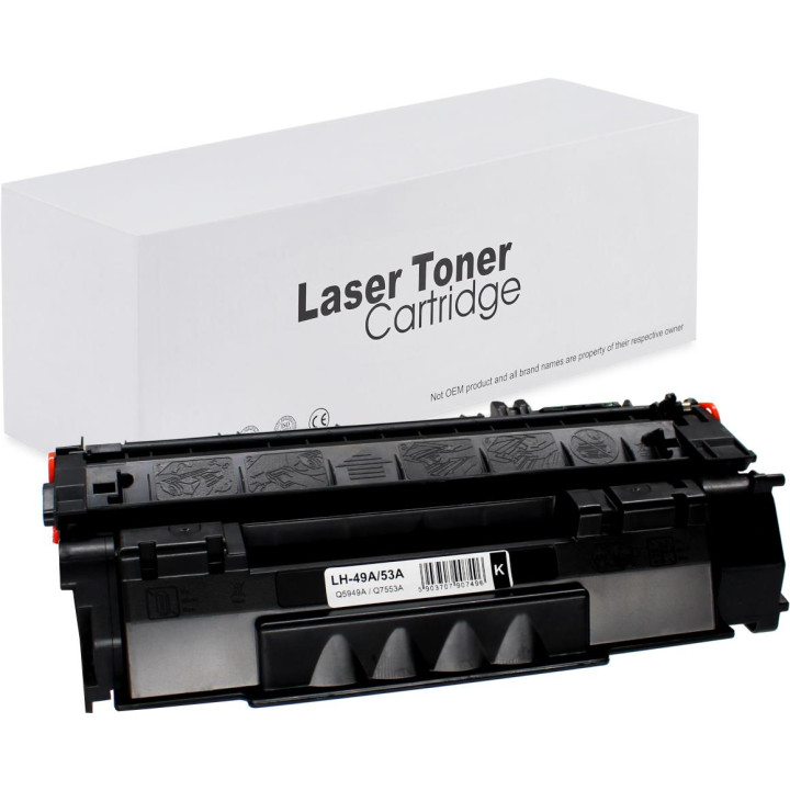 Toner Q5949A Q7553A do HP LJ 1320 P2015 P2014 Canon CRG-708 Czarny 3k