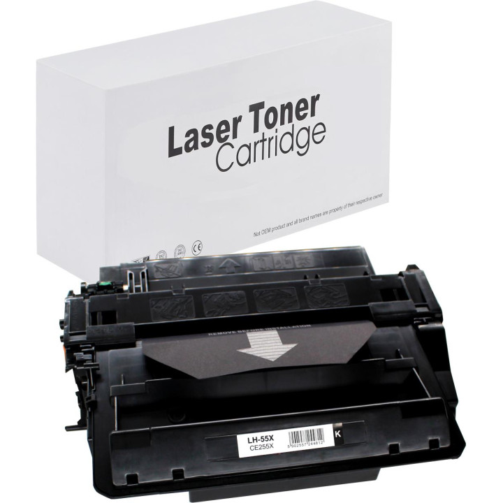Toner CE255X 55X for HP LaserJet P3015 Pro M521 MFP M525 Black 12.5k Box