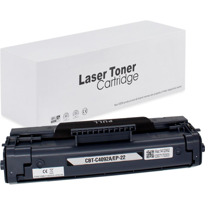 Toner C4092A 92A for HP LaserJet 1100 3200 Canon LBP-800 Black 2.5k