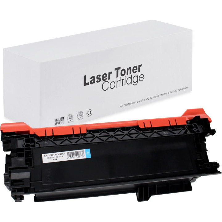 Toner CE251A 504A CE401A 507A for HP CP3525 M551 M570 Cyan 6k Box
