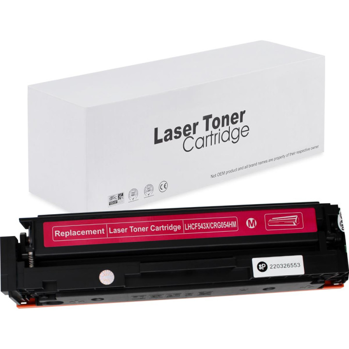 Toner CF543X CRG-054H for HP M254 M281 Canon MF643 Magenta 2.5k