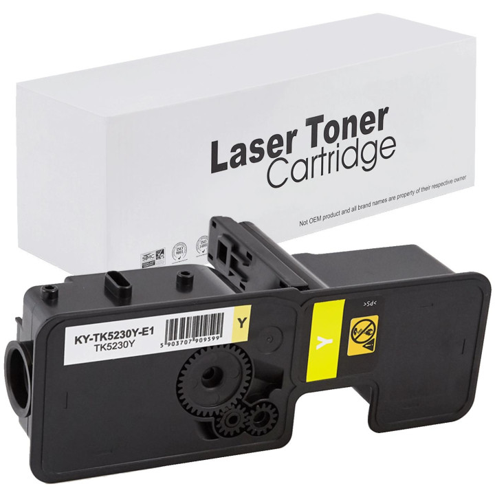 Toner KY-TK5230Y for Kyocera TK-5230Y M5521cdn P5021cdw Yellow 2.2k