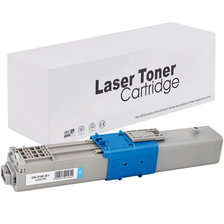 Toner 44469706 do Oki C310 C510 MC361 Cyan 2k