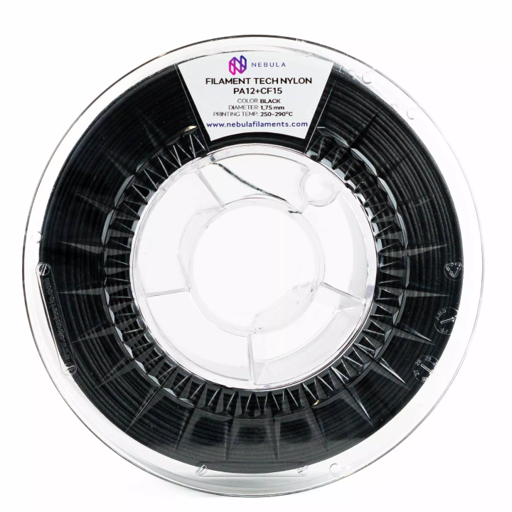 Filament Nebula NYLON PA12 CF15 Carbon 1.75mm 8kg Czarny