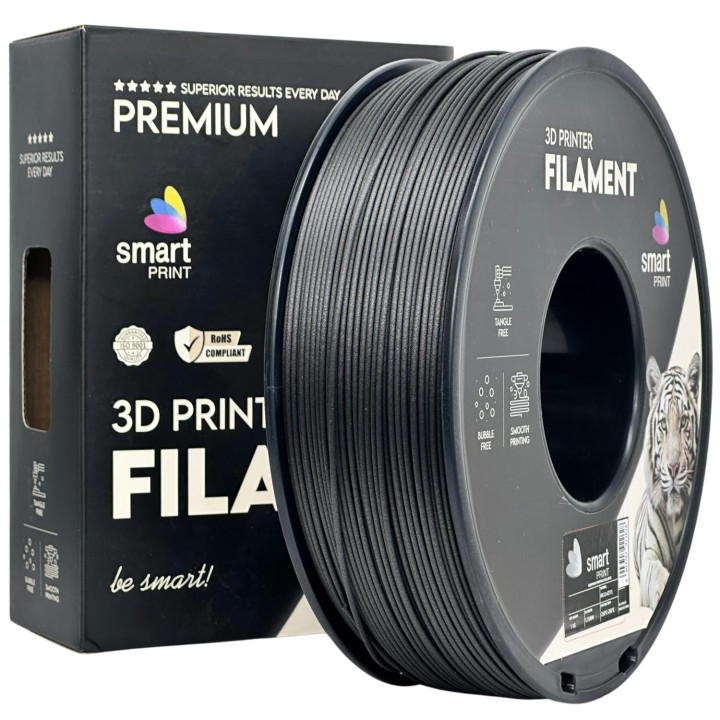 Filament Nylon PA12 CF15 Smart Print Włókno Węglowe Czarny 1.75 mm 1 kg