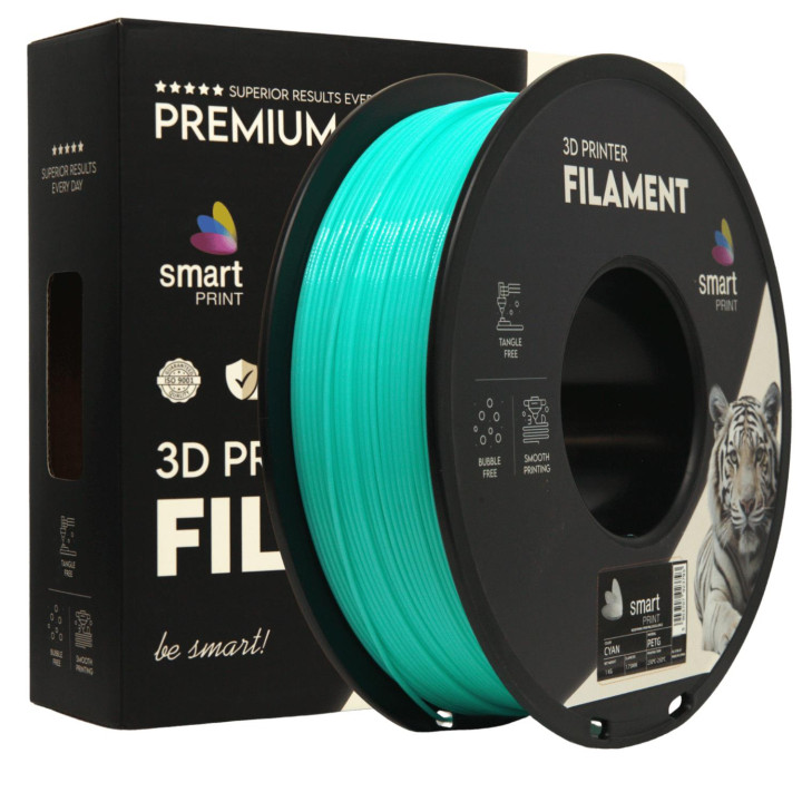 Filament Smart Print PETG Cyan Cyjan Błękitny 1,75mm 1kg