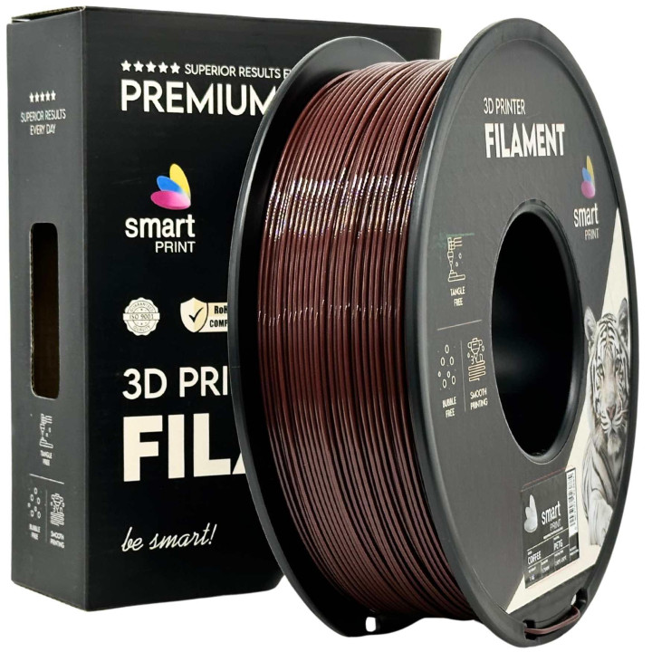 Filament Smart Print PETG Coffee Brown High-Strength Odporny 1.75mm 1kg