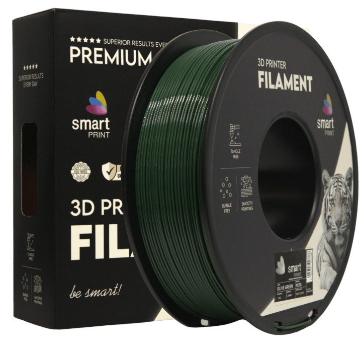 Filament Smart Print PETG Olive Green Oliwkowy Zielony 1,75mm 1kg