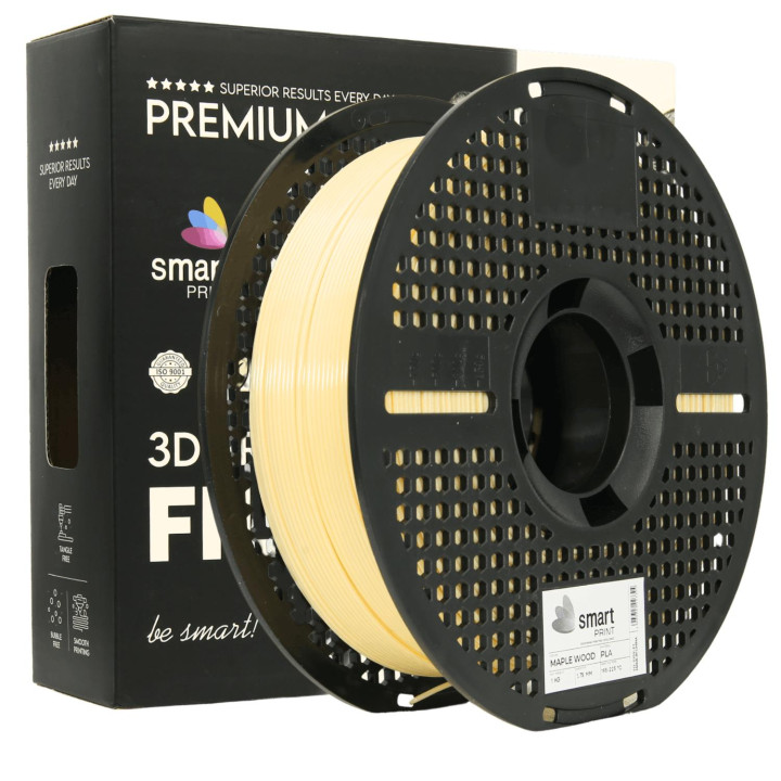 Filament Smart Print PETG Transparent Yellow Transparentny 1.75mm 1kg