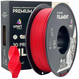 Filament PLA Smart Print 1.75mm 1kg Czerwony Matte Red Matowy 3D