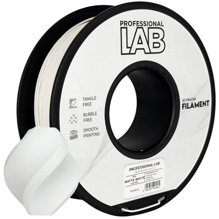 Filament PLA Matte White 1,75mm 1kg biały matowy Smart Print