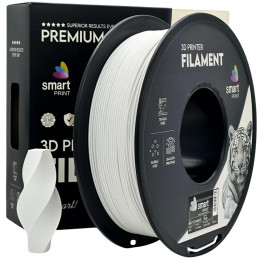 Filament PLA Matte White 1,75mm 1kg biały matowy Smart Print 3D