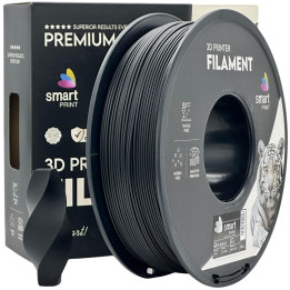 Filament PLA Meta Black 1,75mm 1kg czarny głęboki Smart Print 3D