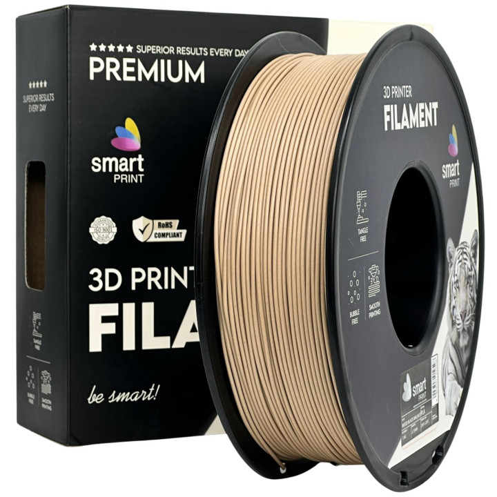 Filament Smart Print PLA 1.75mm 1kg drewno orzech Wood Black Walnut