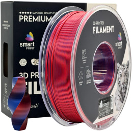 Filament Smart Print Silk PLA Dual Color Twilight Serenity 1.75mm 1kg Dwuko